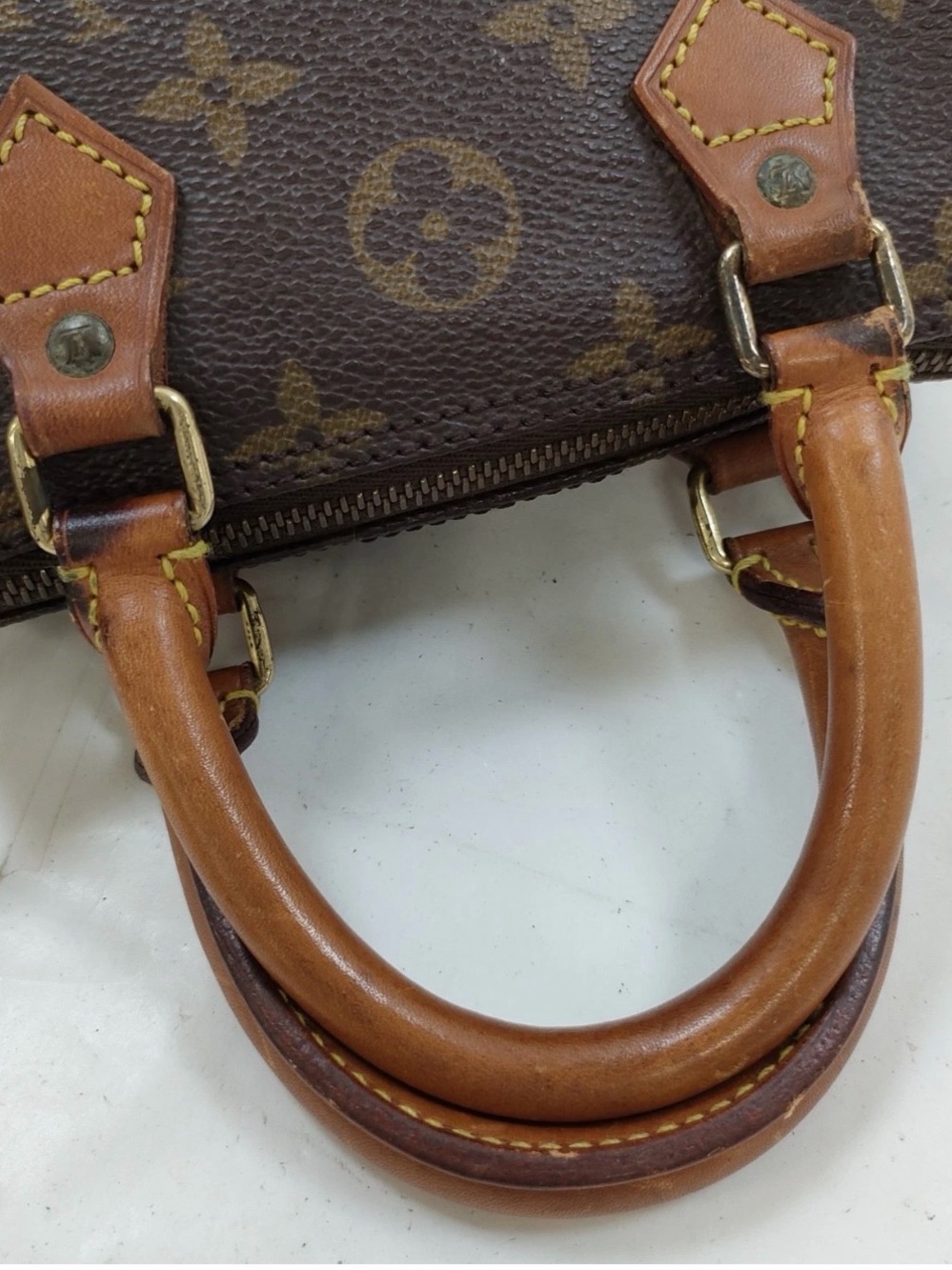 Louis Vuitton LV Hand Bag M41534 Mini Speedy Brown Monogram - Picture 3 of 7